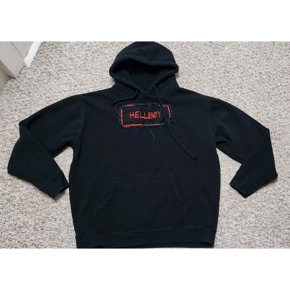 Lil' Peep *HELLBOY* Black Sweatshirt Pullover Hoodie Mens L